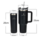 Copo Térmico 1200ml Aço Inoxidável - Garrafa Térmica com Canudo