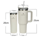 Copo Térmico 1200ml Aço Inoxidável - Garrafa Térmica com Canudo