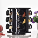 Porta Temperos Giratório 12 Potes Vidro